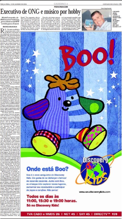Recorte do Estadão, 2004