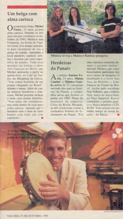 Recorte da revista Veja, 1996